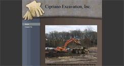 Desktop Screenshot of ciprianoexcavationinc.com