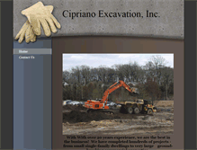 Tablet Screenshot of ciprianoexcavationinc.com